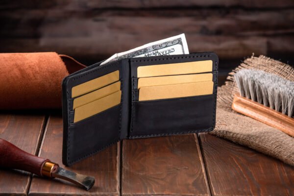 Гаманець чоловічий маленький біфолд - Зображення 6