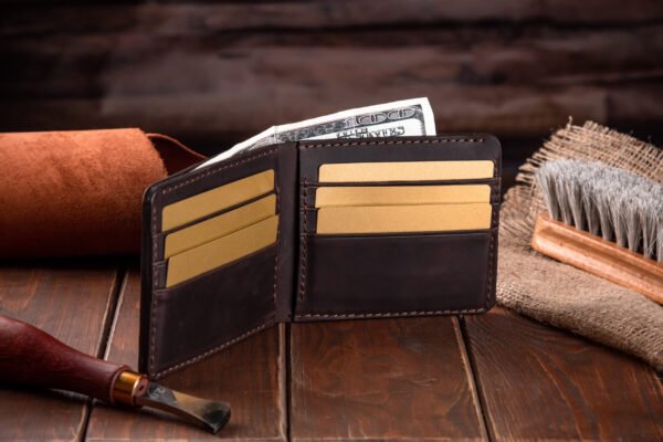 Гаманець чоловічий маленький біфолд - Зображення 9