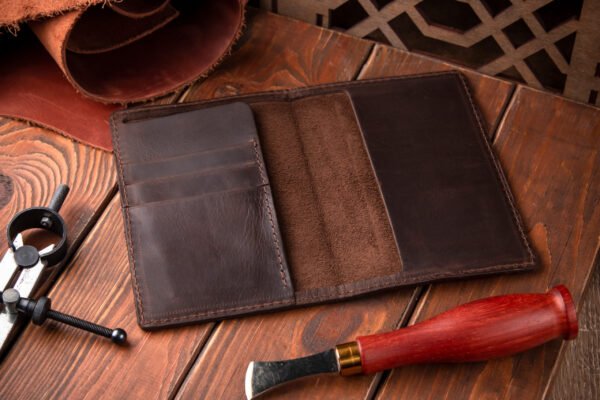 Обкладинка для паспорта, шкіряна обкладинка на закордонний паспорт з картхолдером - Зображення 7