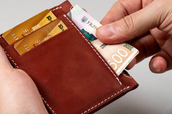 Міні гаманець картхолдер з монетницею на блискавці