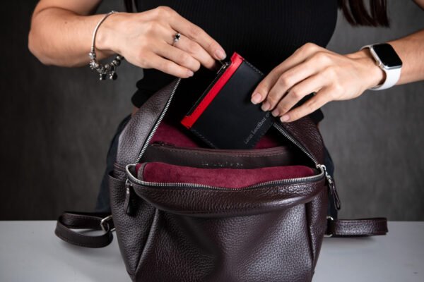 Рюкзак жіночий, маленький шкіряний рюкзак сумка - Зображення 2