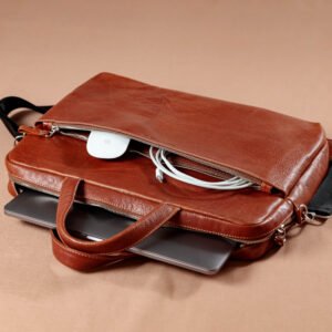 Шкіряна сумка для ноутбука