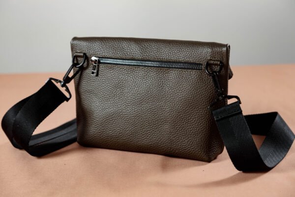 Шкіряна чоловіча сумка через плече Fold - Зображення 10