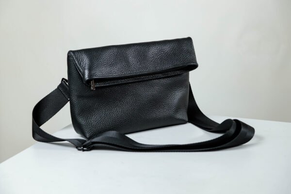 Шкіряна чоловіча сумка через плече Fold