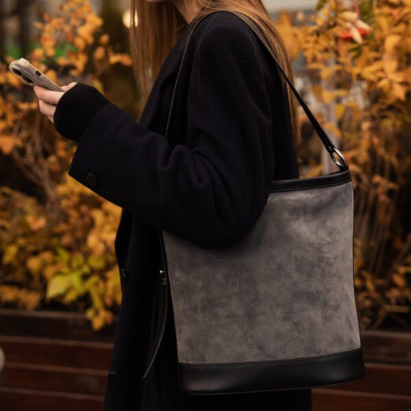 Замшева сумка Bucket - Зображення 12