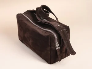 Замшева сумка шоколадна Brick