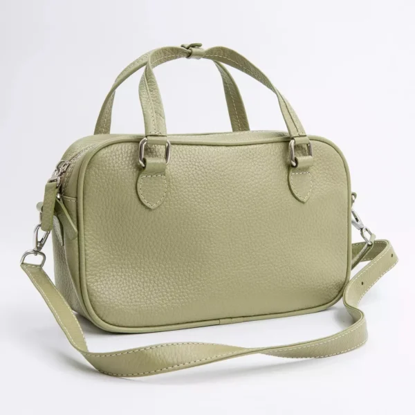 Жіноча шкіряна сумка Cedar кольору лайм від Lion Leather з ручкою